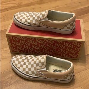 Checkered vans!